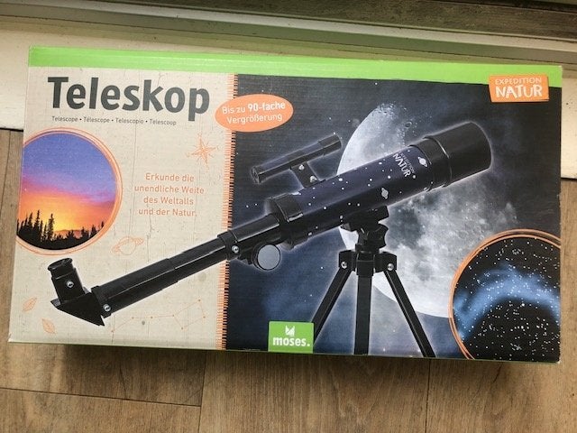 Telescoop sterrenkijker kind, Audio, Tv en Foto, Ophalen of Verzenden, Zo goed als nieuw, Minder dan 80 mm, Lenzentelescoop (refractor)