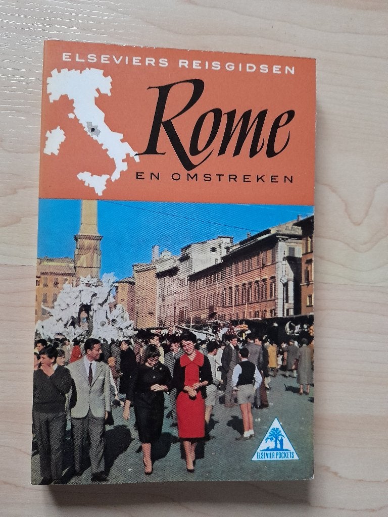 ELSEVIERS REISGIDS ROME EN OMSTREKEN, Boeken, Reisgidsen, Europa, Ophalen of Verzenden, Reisgids of -boek, Gelezen