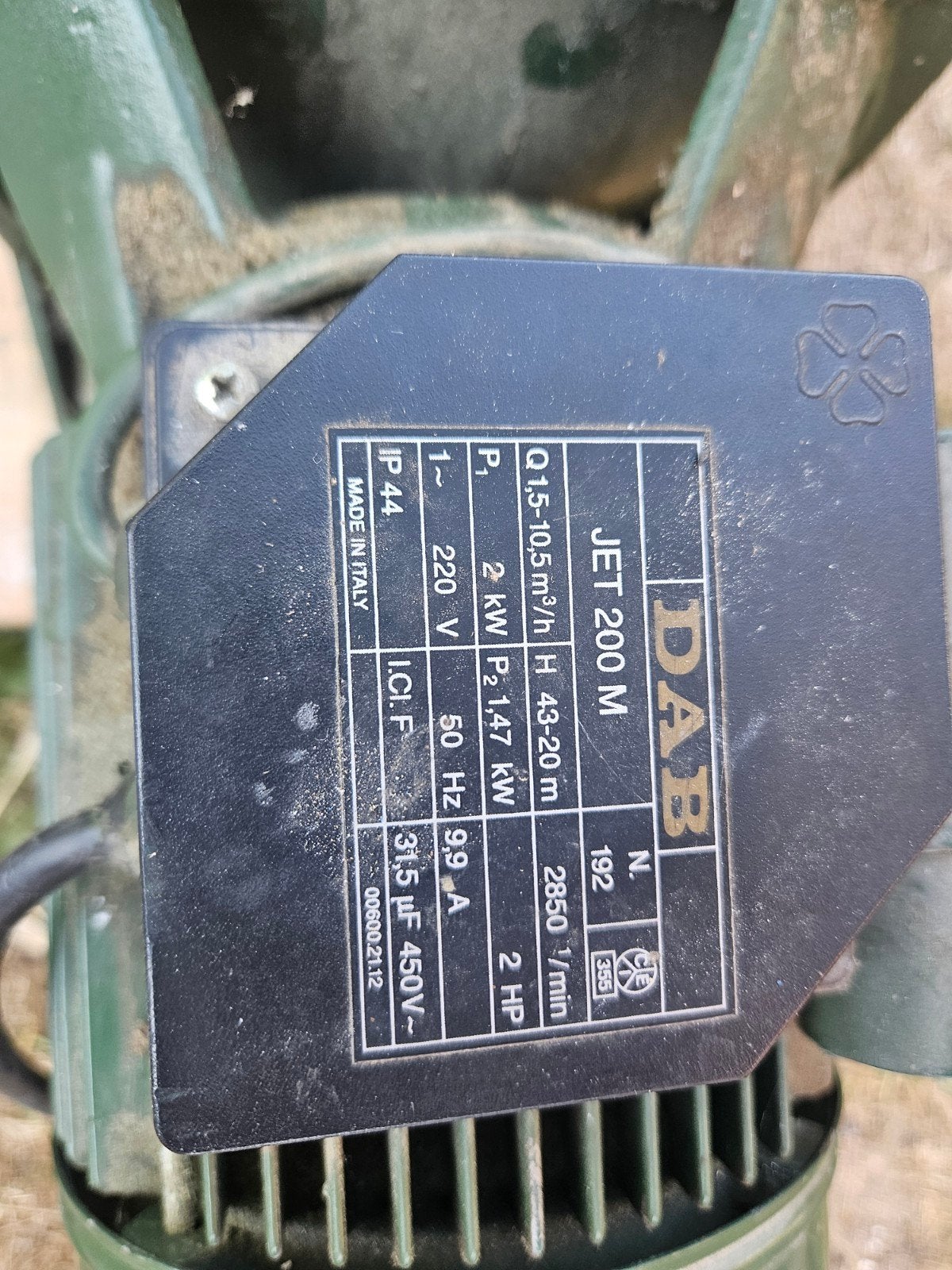 REPARATIE GEVRAAGD - DAB jet 200M beregeningspomp, Tuin en Terras, Waterpompen, Ophalen, Beregeningspomp