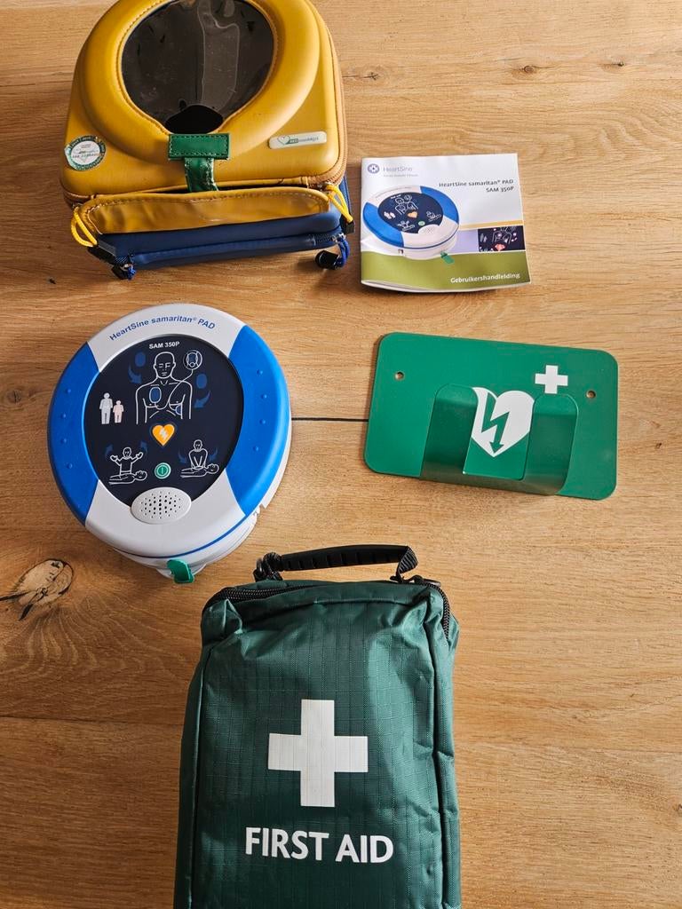 HeartSine Samaritan 350P AED met tas en accessoires, Ophalen