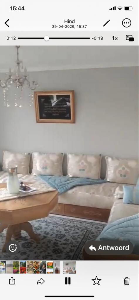 Complete Marokkaanse Salon Set - Zo Goed Als Nieuw, Ophalen of Verzenden, Gebruikt, Hout