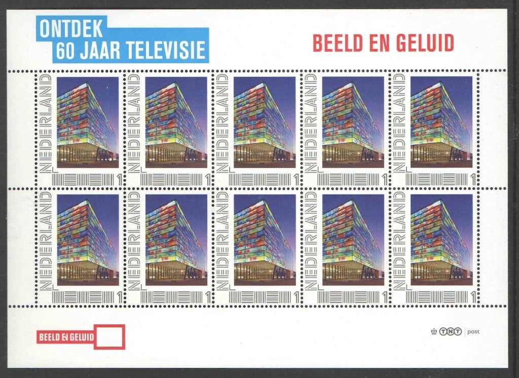 Postzegels Ontdek 60 jaar Televisie: Beeld en Geluid, Ophalen of Verzenden, Na 1940, Postfris