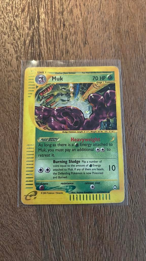 Muk H17H32 Holo, Hobby en Vrije tijd, Verzamelkaartspellen | Pokémon, Ophalen of Verzenden, Zo goed als nieuw