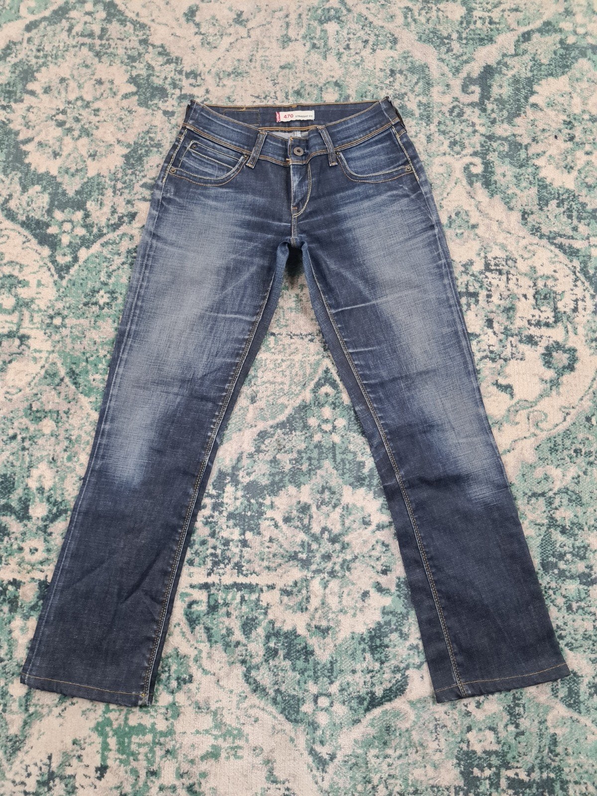 Levi’s 470 straight fit W28 L30 Dames Tulsi2830 Low-rise, Blauw, Ophalen of Verzenden, Zo goed als nieuw, W28 - W29 (confectie 36)