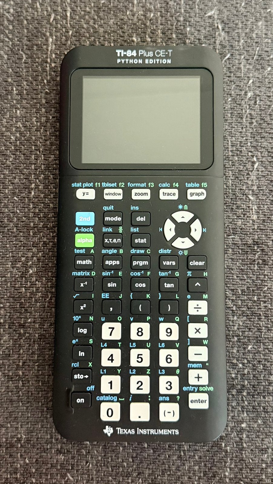 Texas grafische rekenmachine TI-84 Plus CE-T Python edition, Verzenden, Grafische rekenmachine, Gebruikt