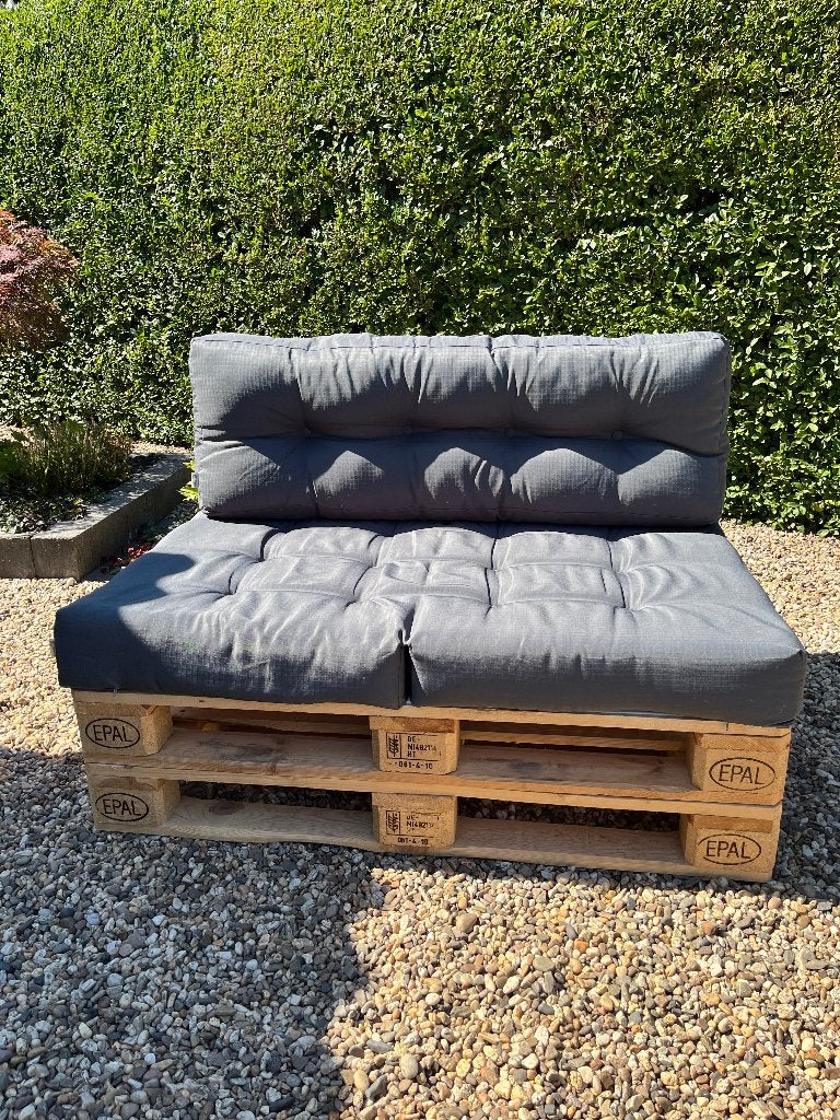 Nieuwe pallet bank met nieuwe kussens, Ophalen, Nieuw, Hout