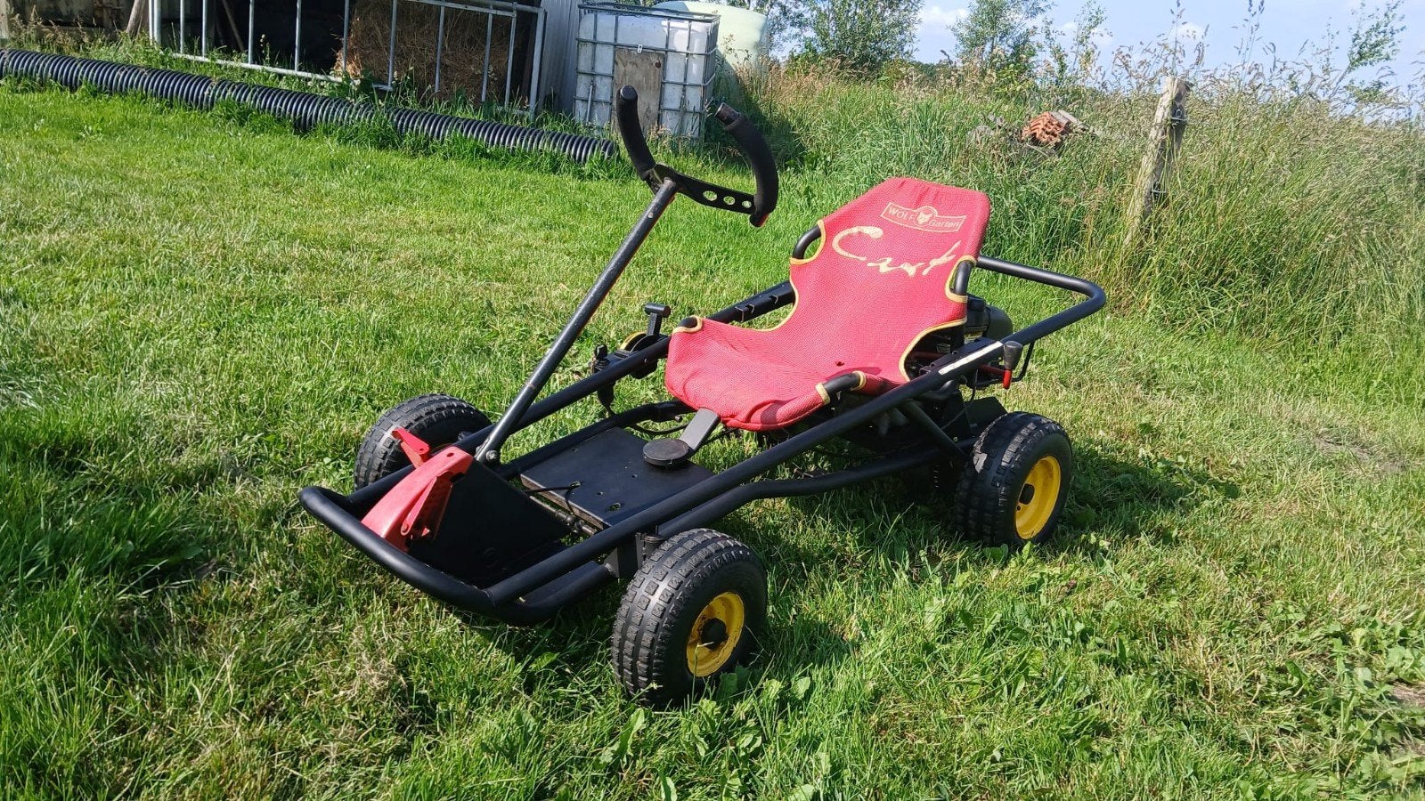 wolf garten grasmaai cart, Ophalen, Cirkelmaaier, Gebruikt, Elektrische starter