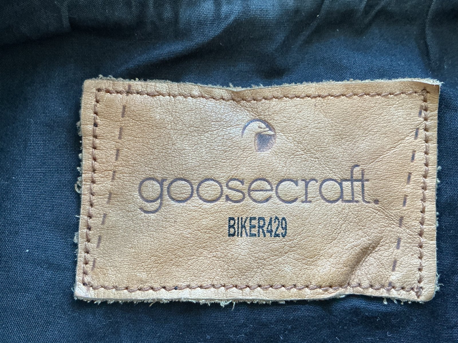 Goosecraft Zwart Leren bikerjasje 429 - Valt als XS, Ophalen of Verzenden, Zo goed als nieuw, Maat 34 (XS) of kleiner, Zwart