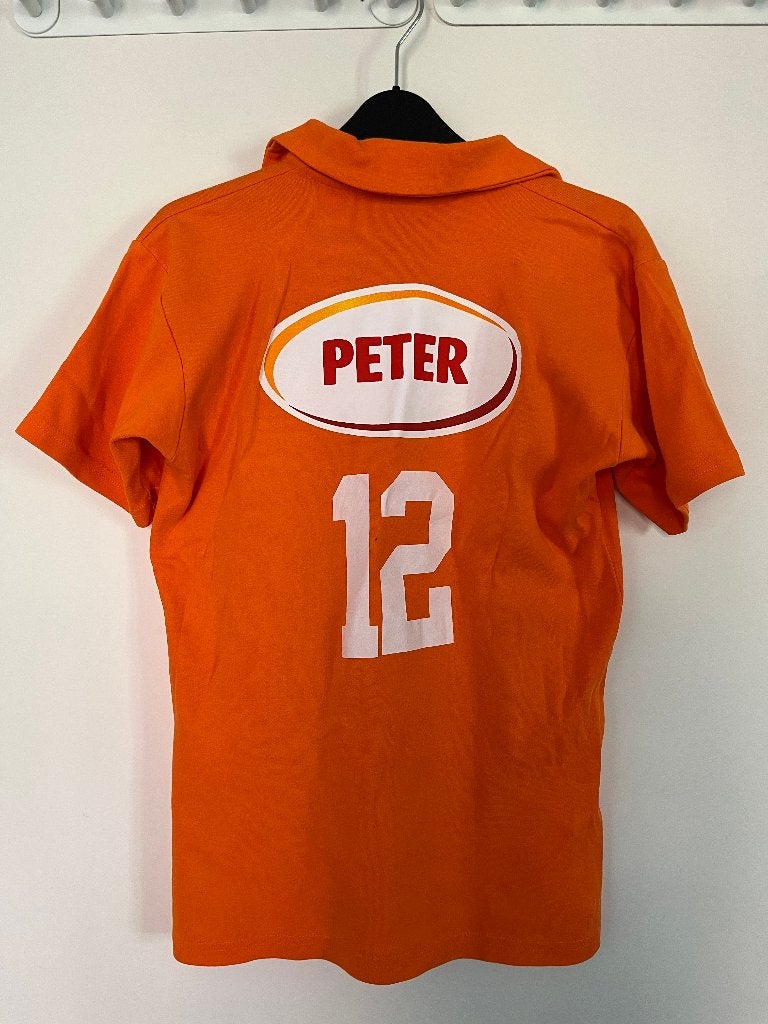 Honig oranje NL elftal supporter polo 'Peter' [Maat S], Ophalen of Verzenden, Zo goed als nieuw, Maat 46 (S) of kleiner, Oranje