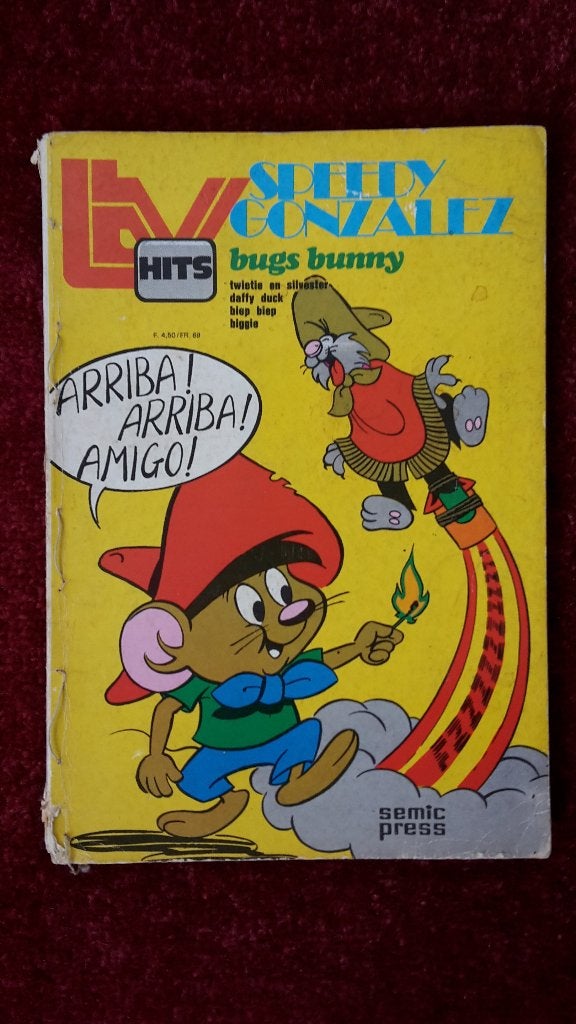 TV Hits Speedy Gonzalez, Bugs Bunny stripboek strip 1976, Boeken, Amerika, Ophalen of Verzenden, Warner Bros., Gelezen