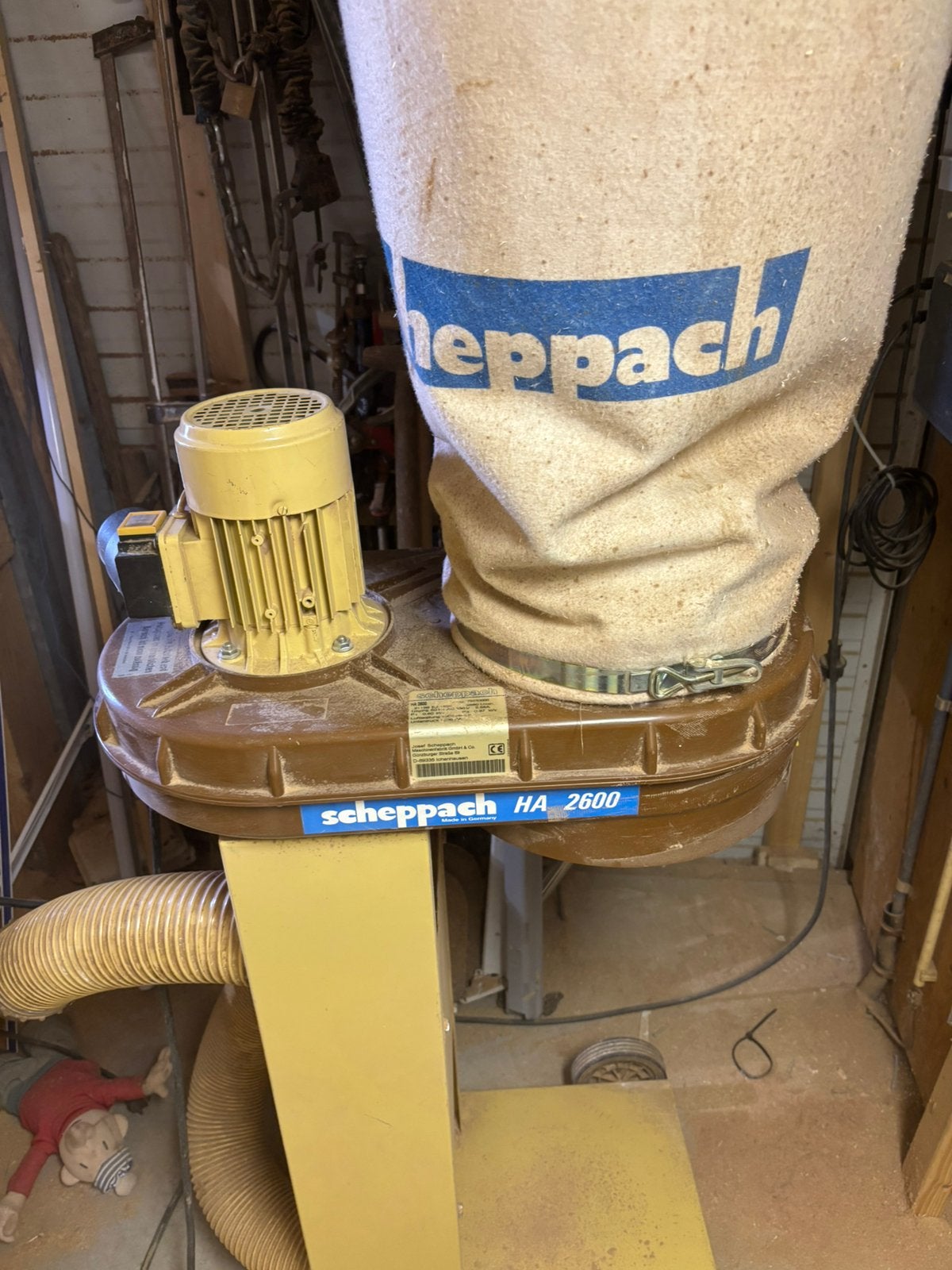 scheppach bouwstofzuiger stofzuiger type 75017100, Ophalen, Gebruikt