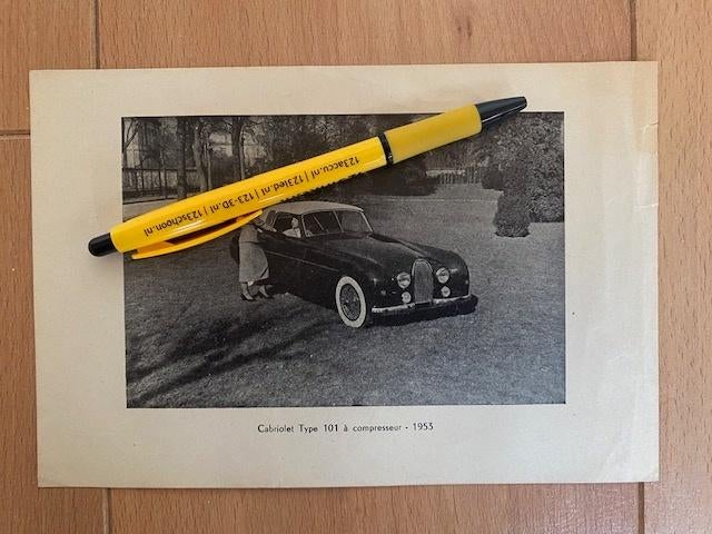 Bugatti Type 101 - Brochure - folder, Ophalen of Verzenden, Zo goed als nieuw, Overige merken, Bugatti