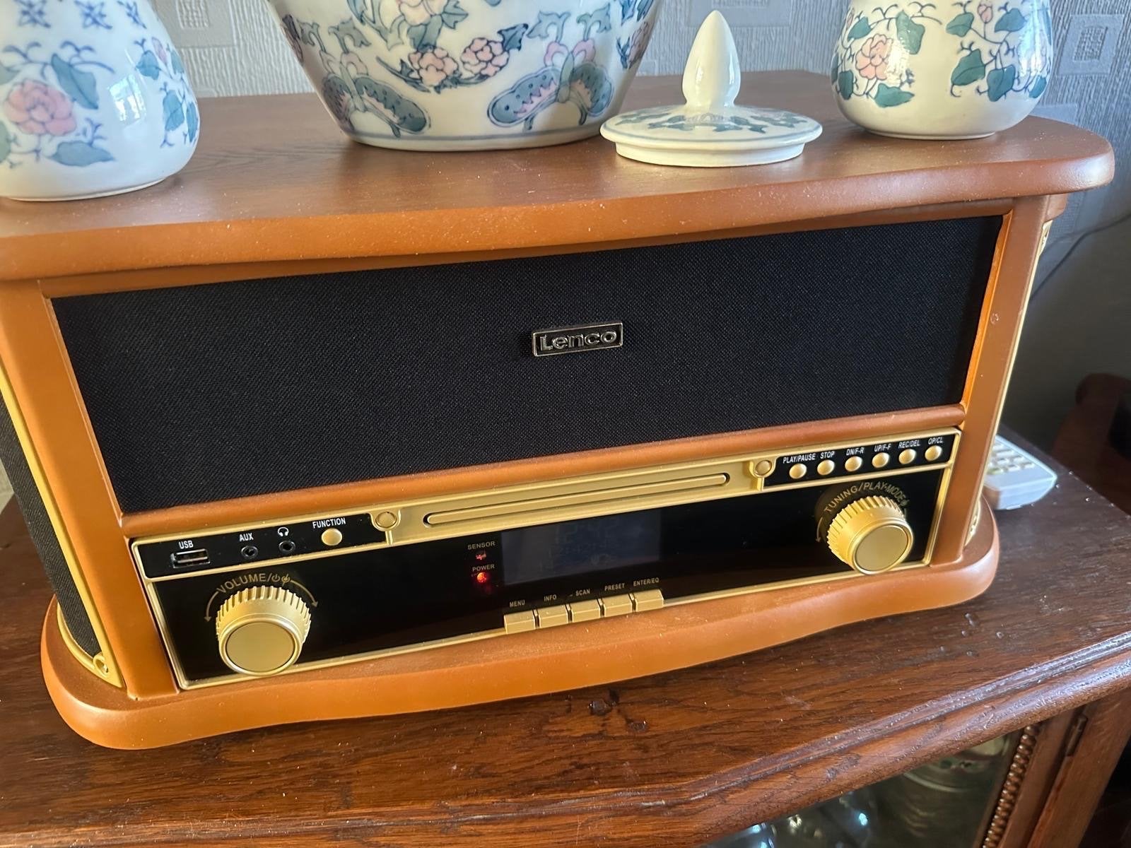 Lenco Retro Muzieksysteem met CD, Radio en USB, Audio, Tv en Foto, Stereo-sets, Zo goed als nieuw, Microset, Cd-speler, Ophalen