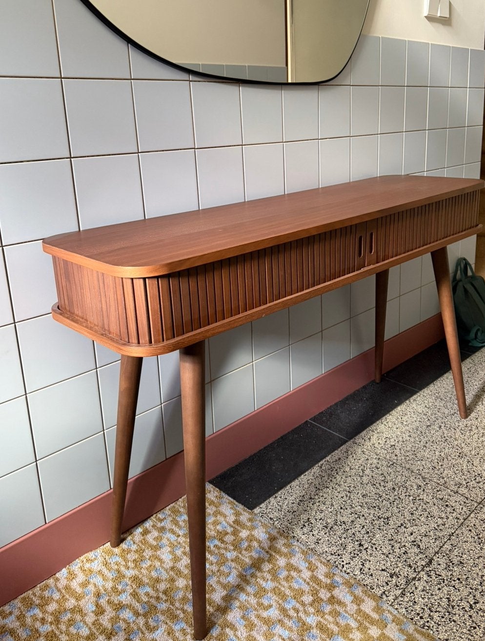 Zuiver Barbier Sidetable, Gebruikt, 100 tot 150 cm, Ophalen of Verzenden, 25 tot 50 cm