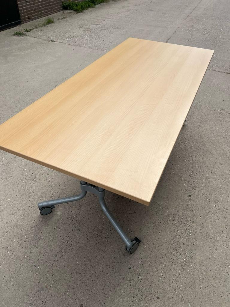 vergader tafel opklapbaar,verrijdbaar, Ophalen, Overige typen, Gebruikt, 180 cm