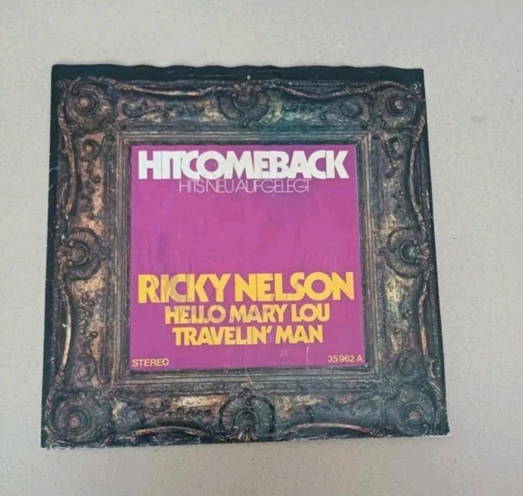 Ricky Nelson  - Hello Mary-Lou/Travelin' Man, Cd's en Dvd's, Vinyl Singles, Gebruikt, Beschermende buitenhoes, Single, 1960 - 1969