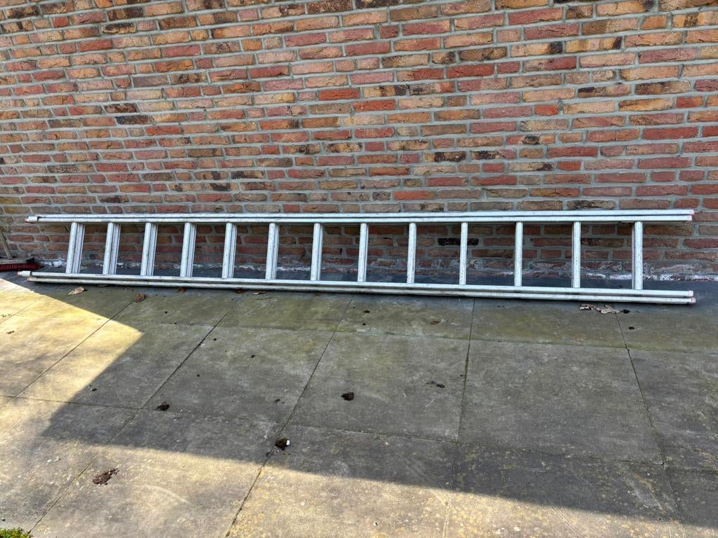 Aluminium schuifladder, Ophalen, Gebruikt, Ladder, Opvouwbaar of Inschuifbaar