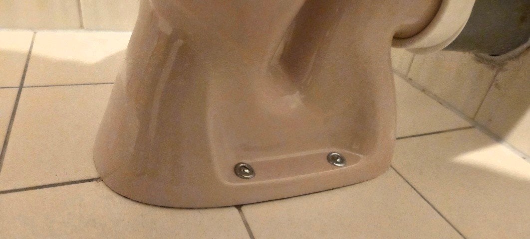 Retro wc beige, Doe-het-zelf en Verbouw, Sanitair, Ophalen, Gebruikt, Steen, Toilet