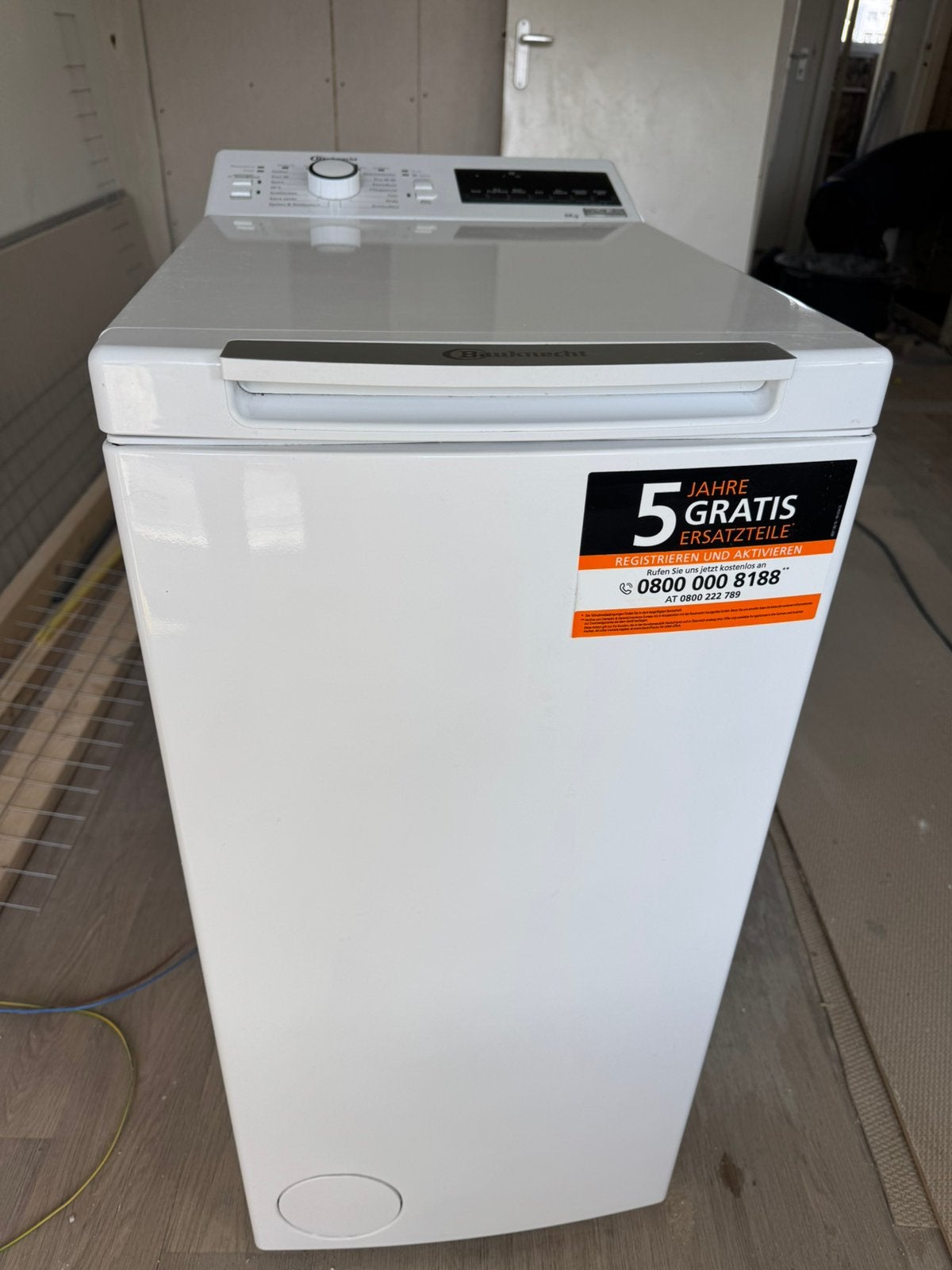 Bauknecht bovenlader 6kg zo goed als nieuw, Witgoed en Apparatuur, Ophalen of Verzenden, Zo goed als nieuw, 1200 tot 1600 toeren