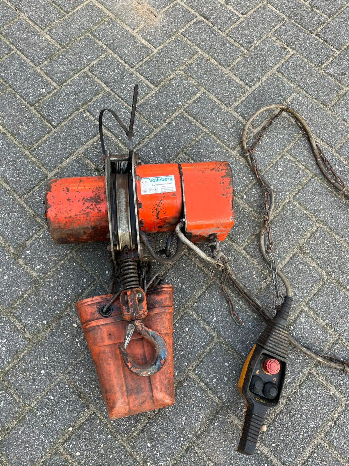 Kettting takel 1000 kg, Ophalen, Gebruikt, Elektrisch