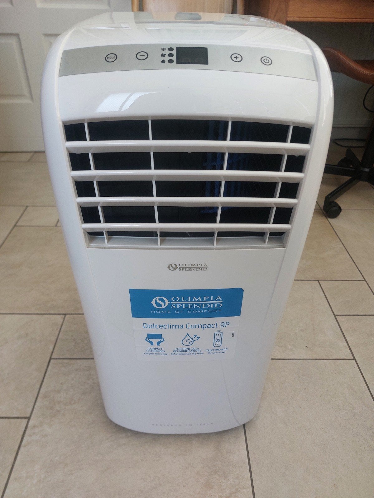 Mobiele airco Olimpia Splendid Dolceclima Compact 9P, Timer, Minder dan 60 m³, 3 snelheden of meer, Ophalen of Verzenden