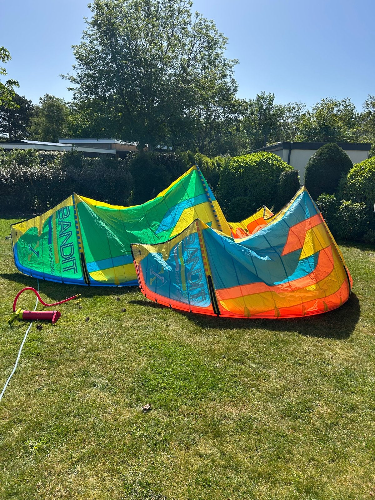 F-one Bandit 9m en 12m (2018) kites, Watersport en Boten, Kitesurfen, Geen board, Ophalen of Verzenden, Zo goed als nieuw, Kite