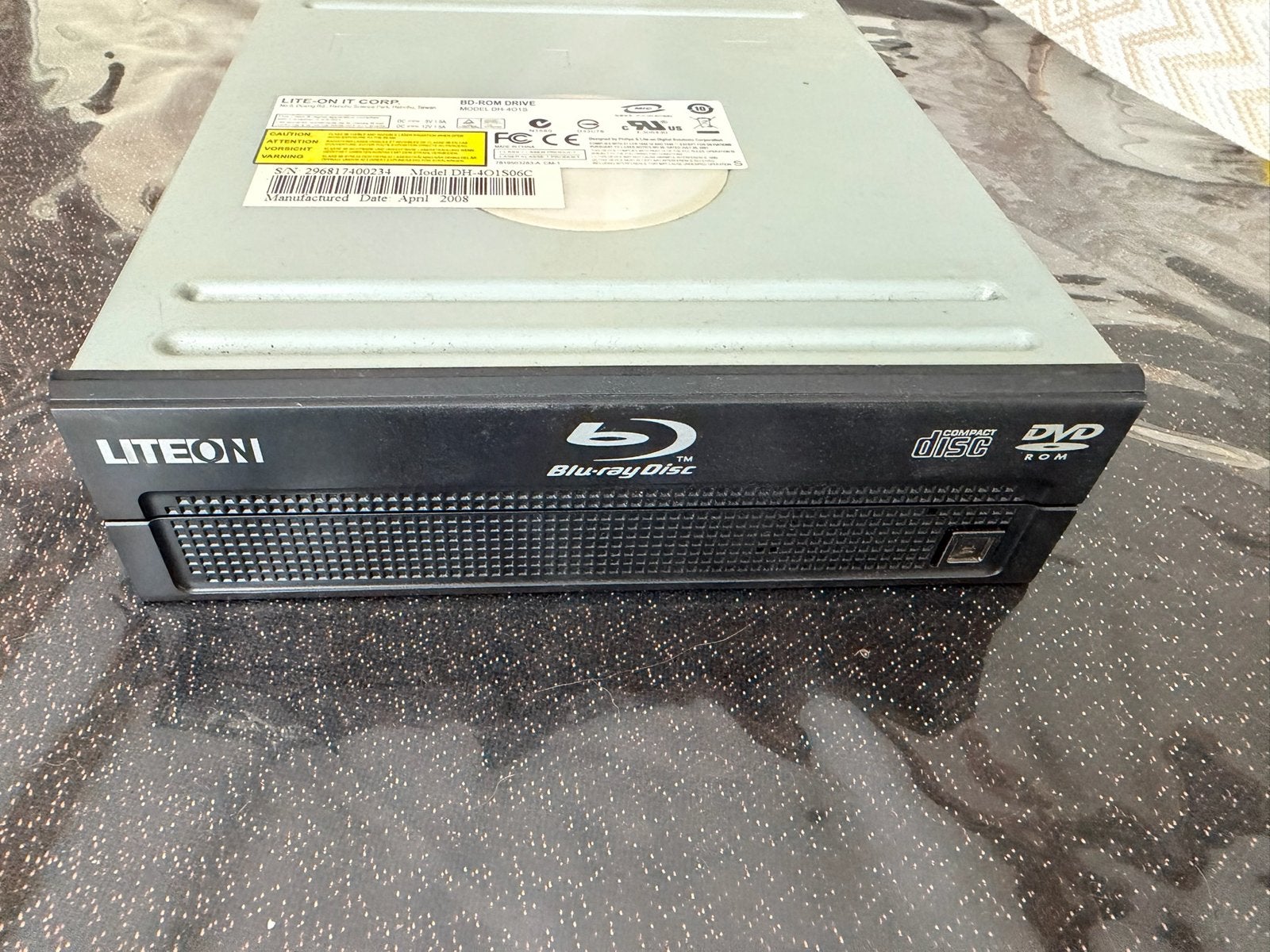 Lite-On BD-ROM Drive DH-401S Blu-ray/DVD/CD, Intern, Gebruikt, Ophalen of Verzenden, Windows