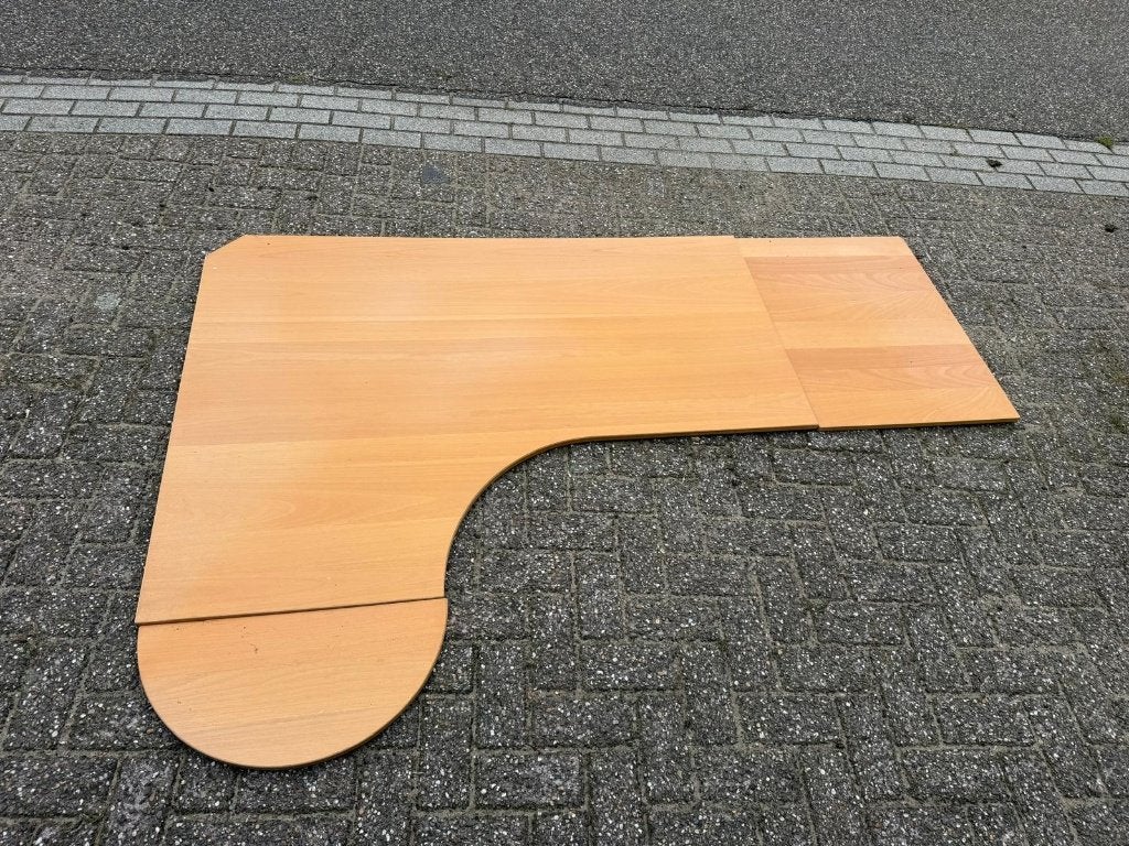 Ikea bureau, Ophalen, Demontabel, Hout, Hoekbureau