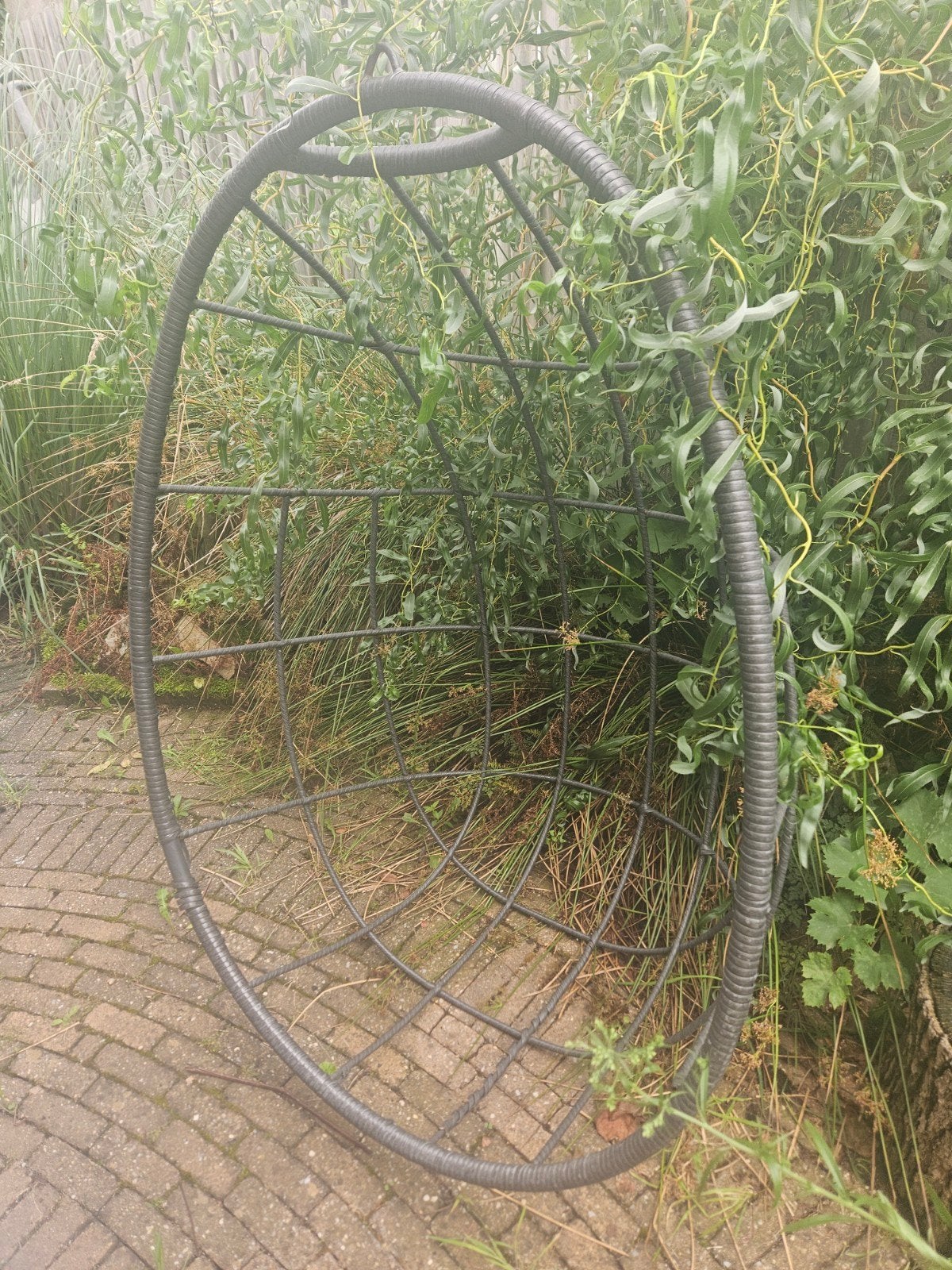 Gratis ei hangstoel opknapper (zonder standaard), Tuin en Terras, Hangmatten, Ophalen, Gebruikt, Binnen