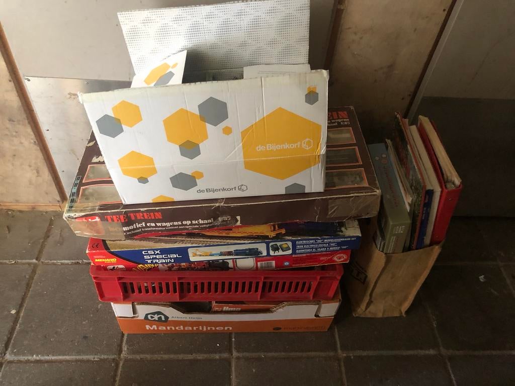 Verzameling modeltreinen, lima en fleischmann, Hobby en Vrije tijd, Modeltreinen | H0, Ophalen, Gelijkstroom, Fleischmann, Rails
