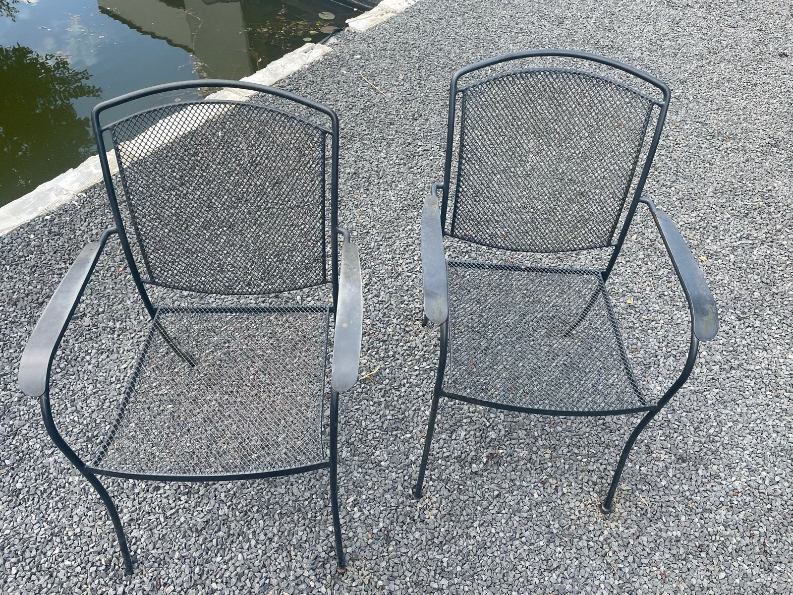 Set van 2 metalen kettler tuinstoelen, Tuin en Terras, Tuinstoelen, Ophalen, Gebruikt, Metaal