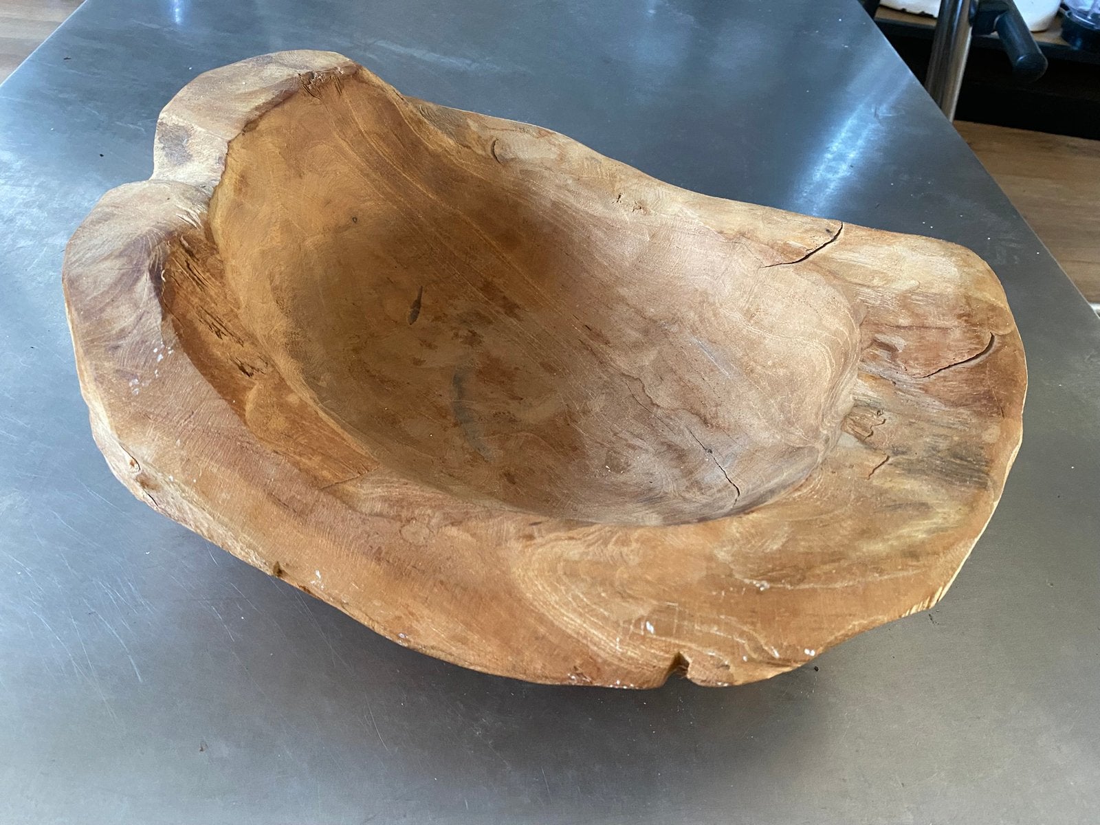 Mooie houten schaal, Ophalen of Verzenden, Zo goed als nieuw, Hout