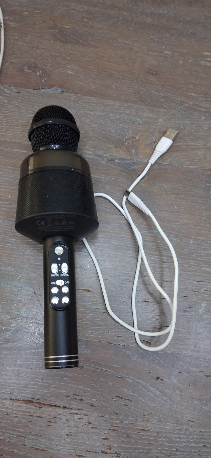 Draadloze Karaoke Microfoon met Speaker - Zwart, Muziek en Instrumenten, Microfoons, Ophalen, Gebruikt, Zangmicrofoon, Draadloos
