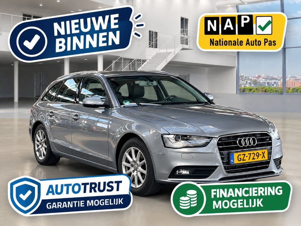 Audi A4 Avant 1.8 TFSI Advance Automaat | Leder | Navi-N APK, Auto's, 4 cilinders, Met garantie (alle), 1505 kg, A4