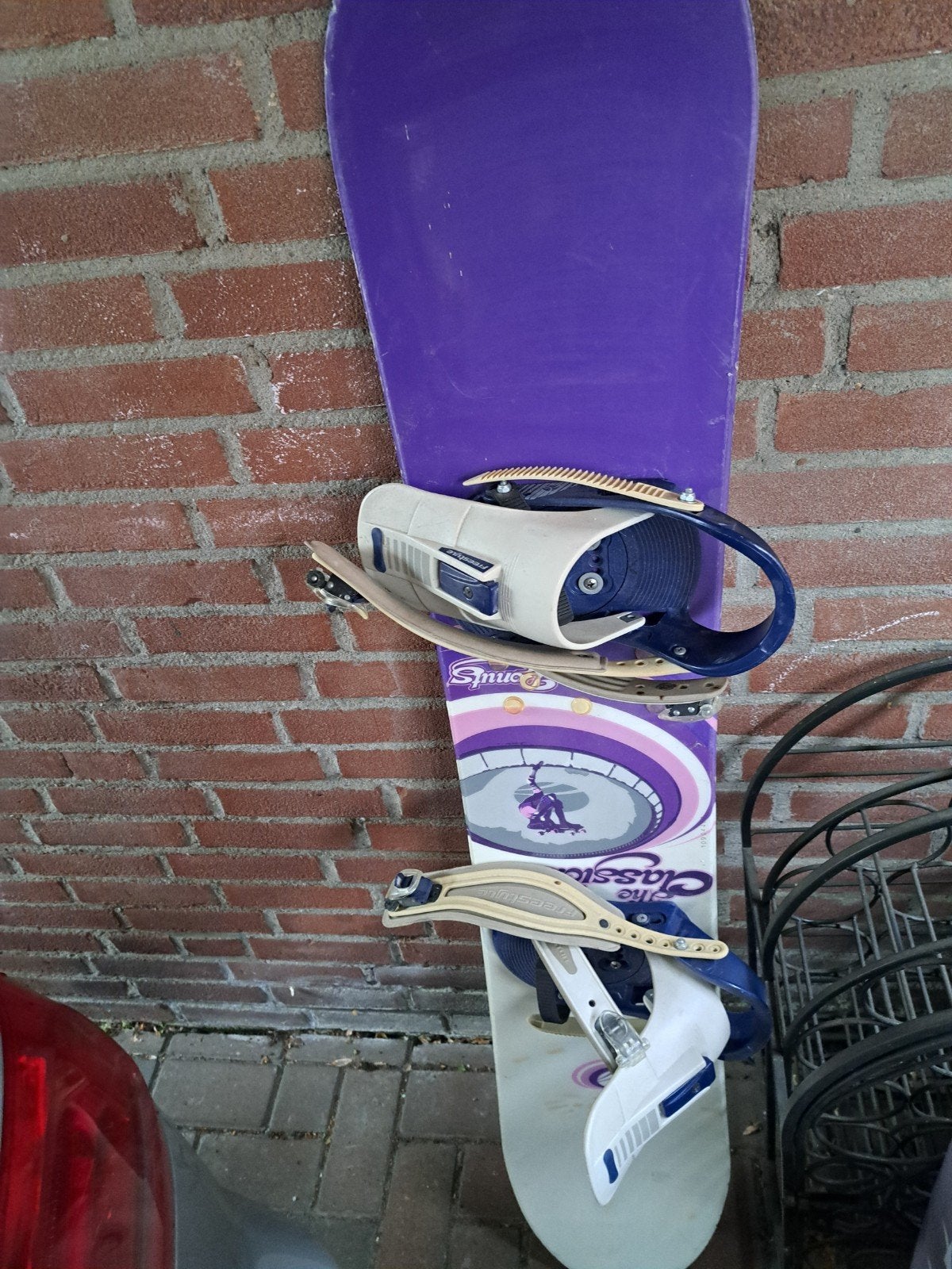 Gebruikt snowboard 145 cm met bindingen, Sport en Fitness, Snowboarden, Ophalen of Verzenden, Gebruikt, Board