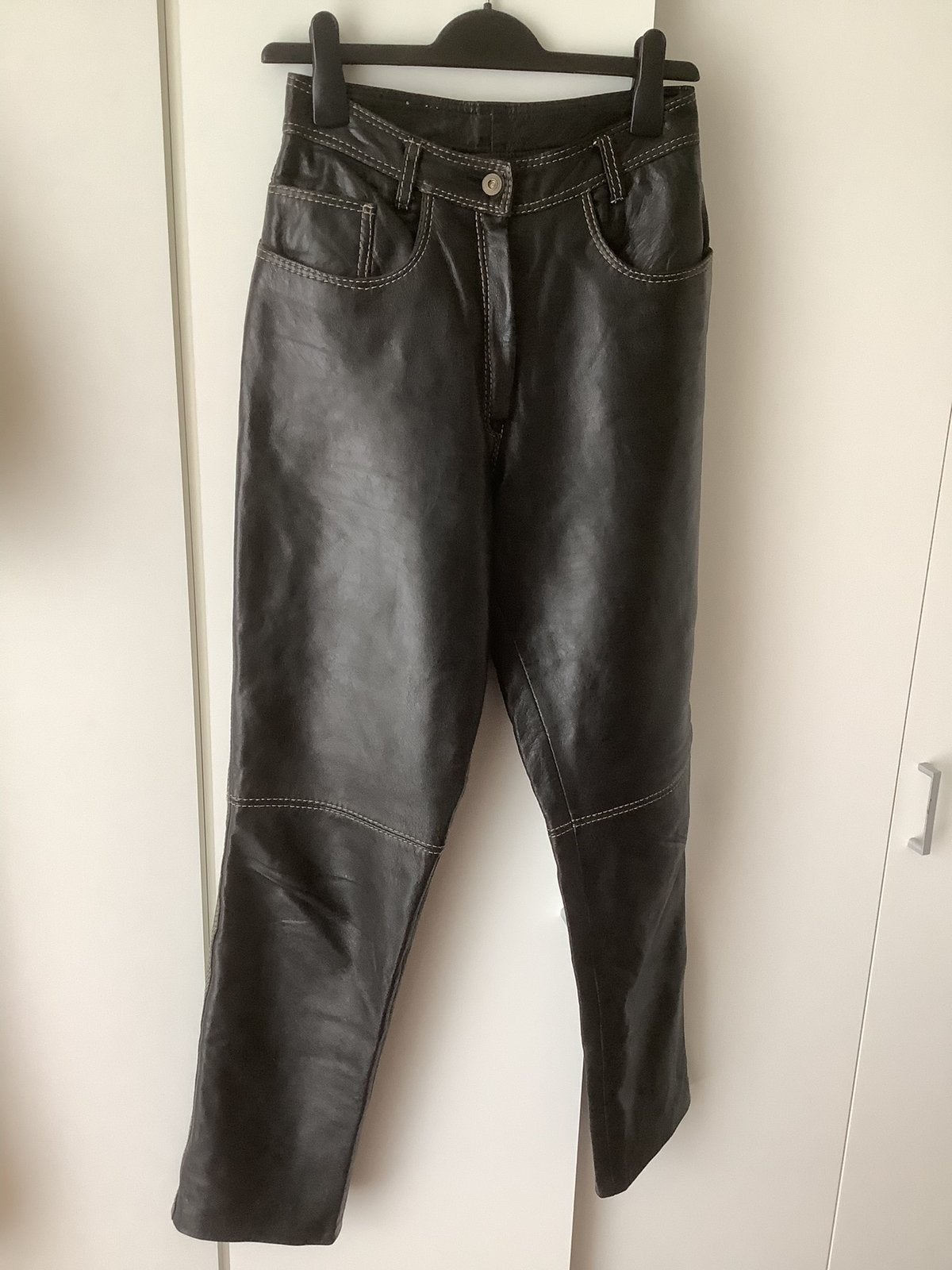 Leren Jeans, maat 40, Jack Leather, in mooie staat, Ophalen of Verzenden, Zo goed als nieuw, Zwart, W30 - W32 (confectie 38/40)