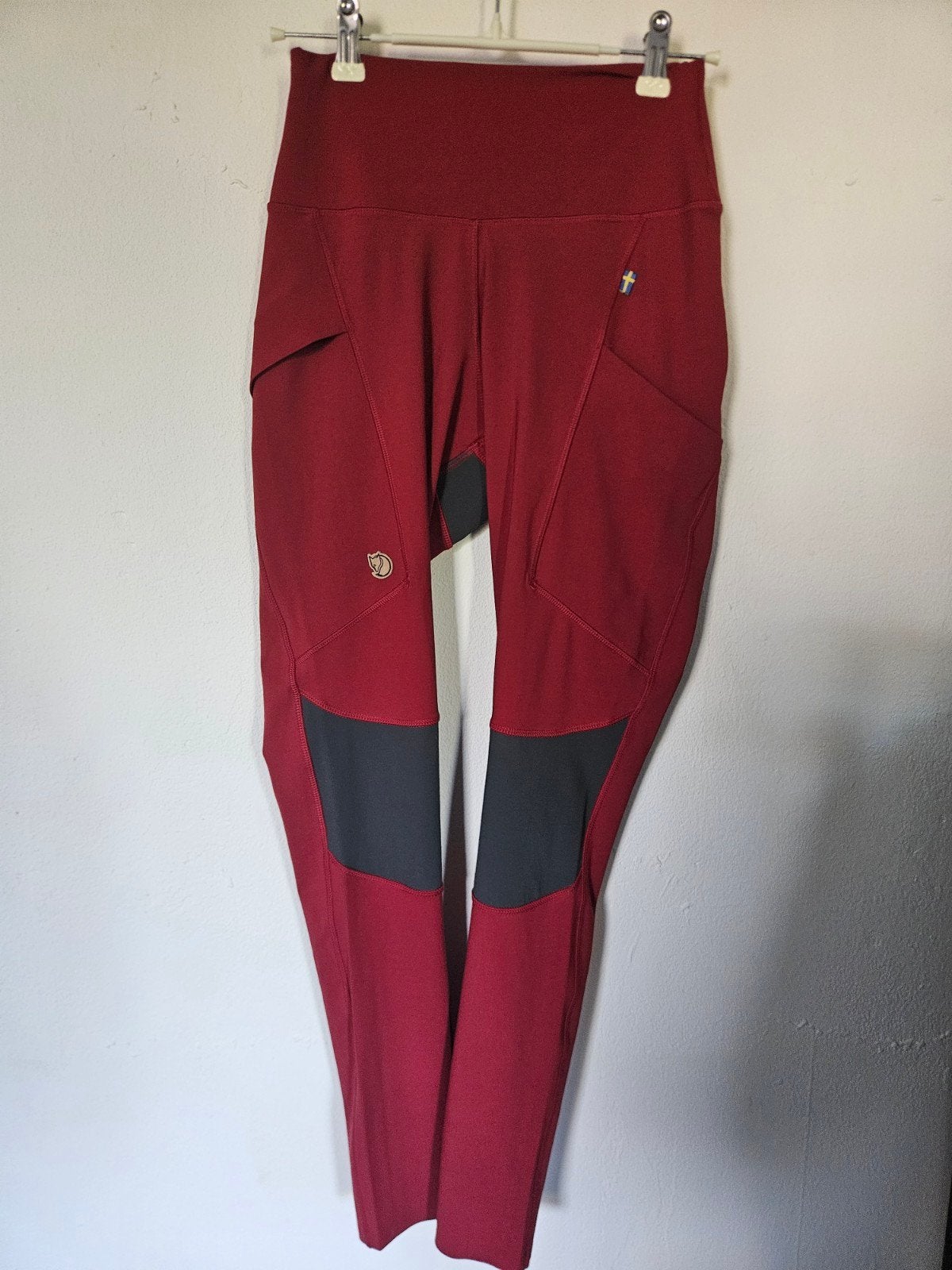 Fjällräven Abisko Trekking Tights Dames XS Rood, Verzenden, Zo goed als nieuw, Fjällräven, Maat 34 (XS) of kleiner