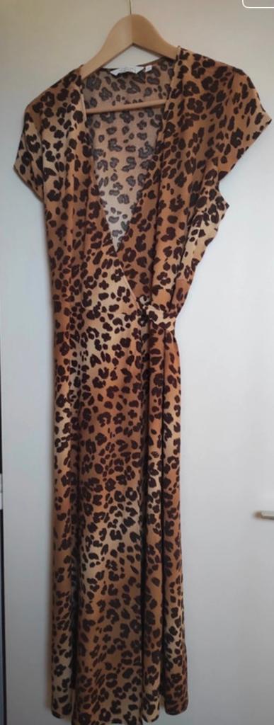 & Other Stories wikkeljurk leopard print - maat 42, Kleding | Dames, Jurken, Bruin, Maat 42/44 (L), Ophalen of Verzenden, Zo goed als nieuw