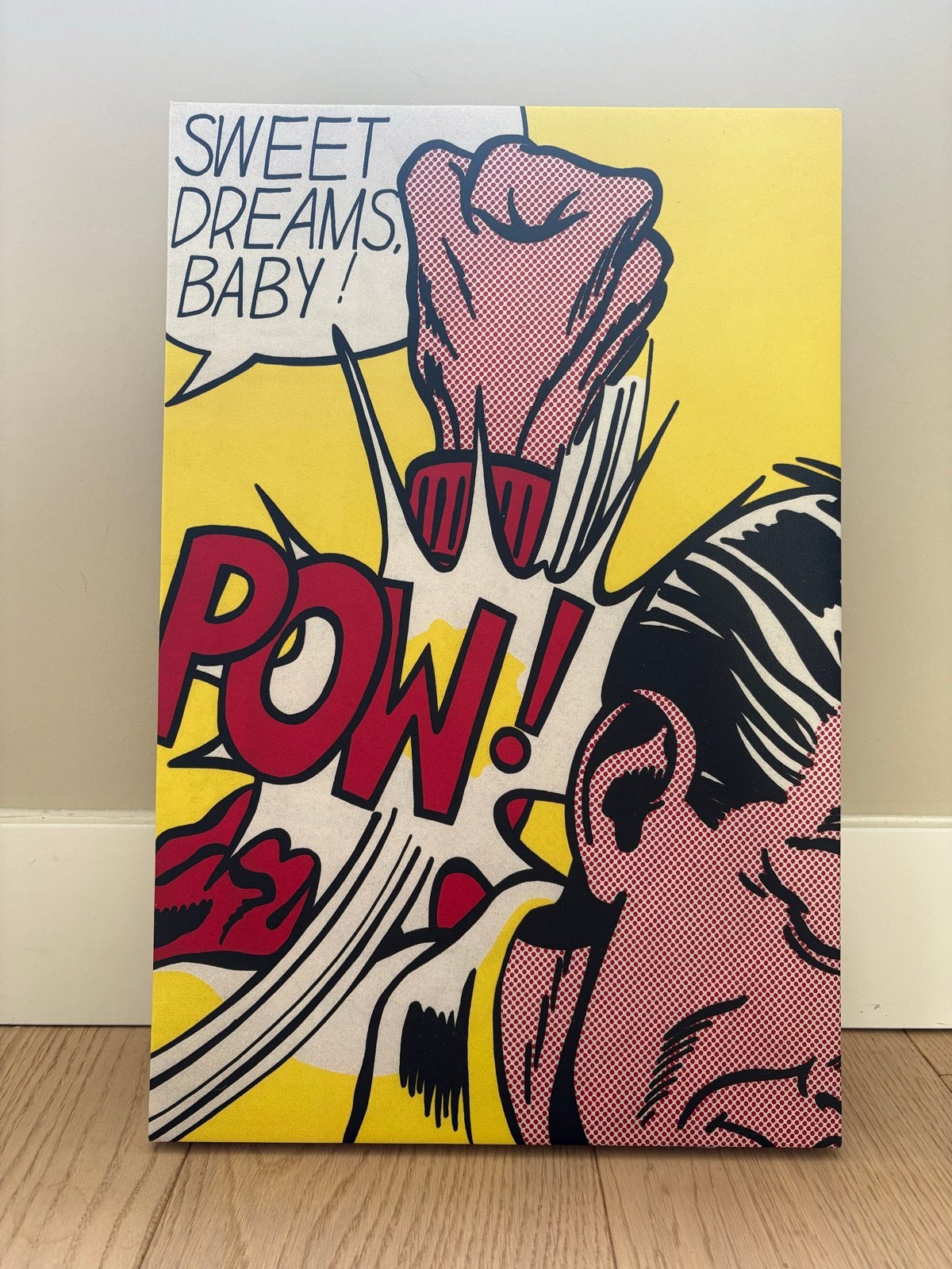 Pop Art Schilderij 'Sweet Dreams, Baby!', Ophalen, Print, Textiel, Stripfiguren/cartoons