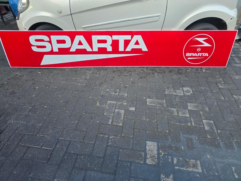 Sparta kunststof reclamebord - 300x50 cm, Ophalen, Gebruikt, Sparta