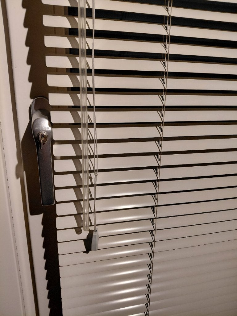 Luxaflex jaloezieën cremewit, Huis en Inrichting, Ophalen, Jaloezie, Gebruikt, 72 cm