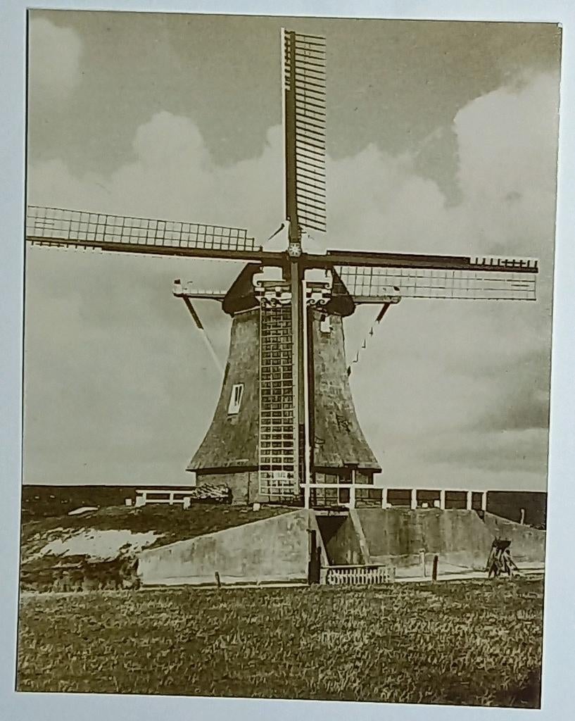 Eemshaven ( Gr. ) foto foto foto jaren vijftig Molen Goliath, Verzenden, 1960 tot 1980, Zo goed als nieuw, Overige onderwerpen