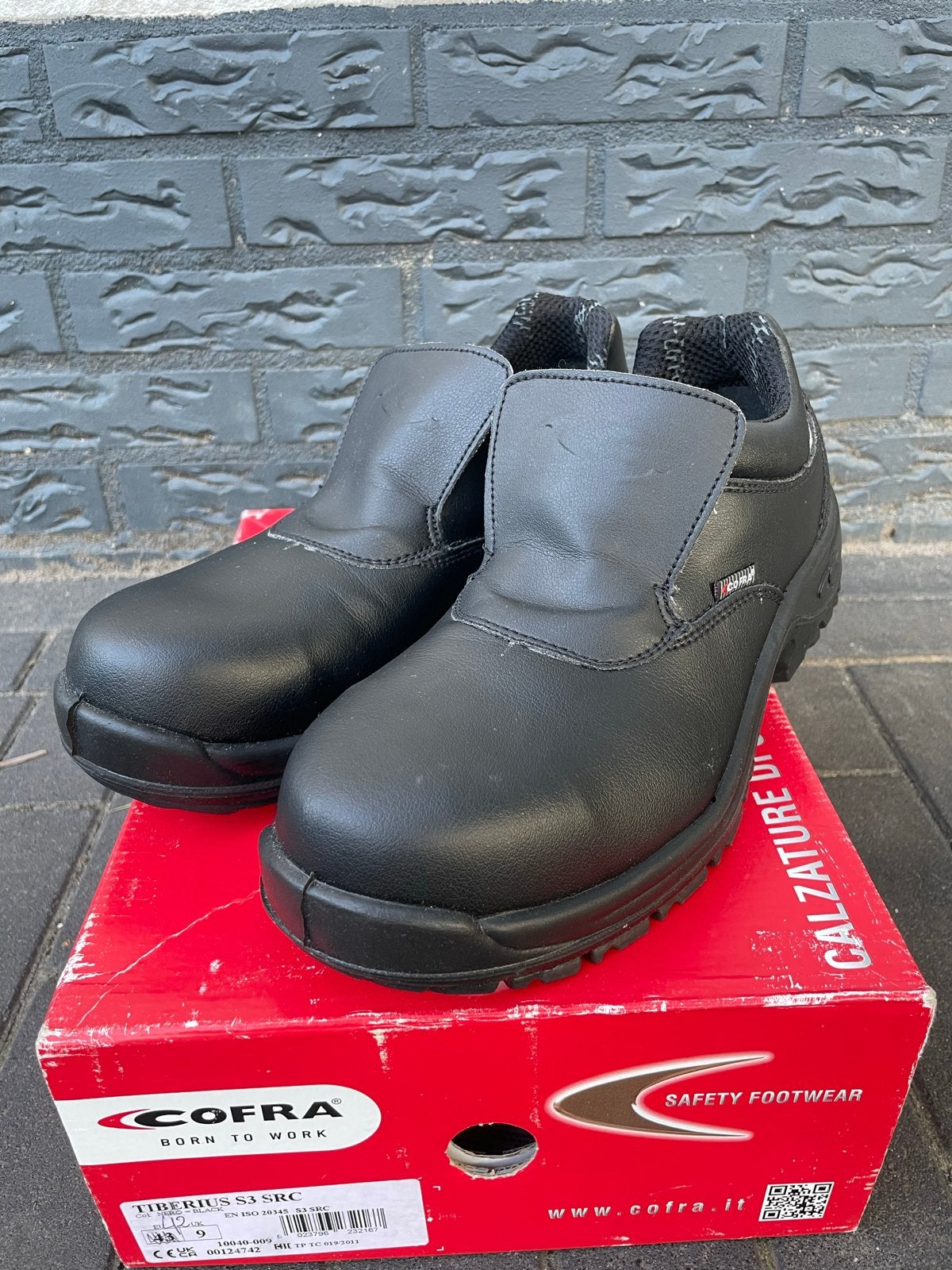 Cofra Tiberius instap werkschoenen S3 - maat 42 - nieuw, Zwart, Nieuw, Ophalen of Verzenden, Werkschoenen