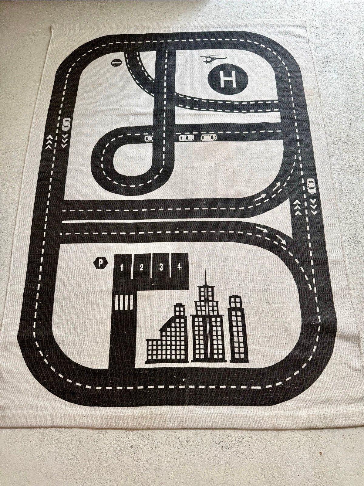 IKEA Speelmat Autos Katoen, Ophalen of Verzenden, Zo goed als nieuw, Overige typen