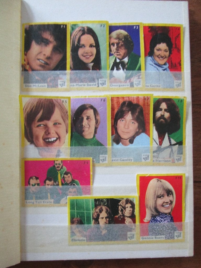 Lucifer merken Artiesten 1974 & 1976 Vlinderlucifers, Verzamelen, Ophalen of Verzenden, Zo goed als nieuw, Luciferdoosjes of -merken