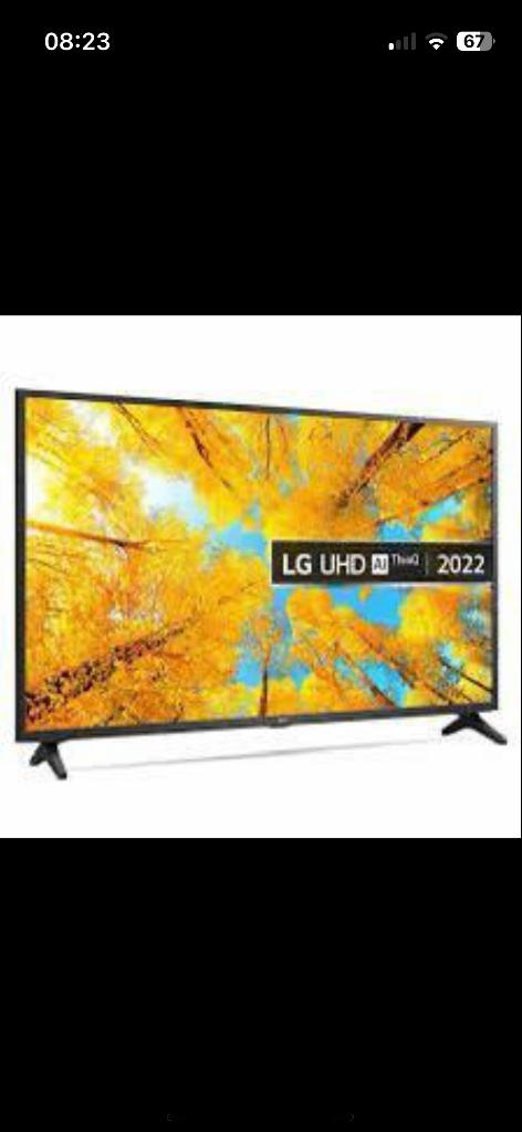 Als nieuw Smart TV LG Ultra HD LCD HDR LG50UQ75006LF 50 inch, 50 Hz, Ophalen of Verzenden, Zo goed als nieuw, 100 cm of meer