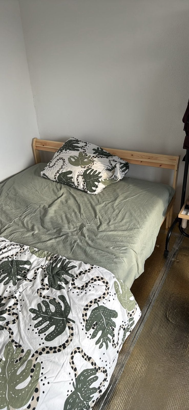 Bed+ matras ikea, Ophalen, Eenpersoons, Wit, Zo goed als nieuw