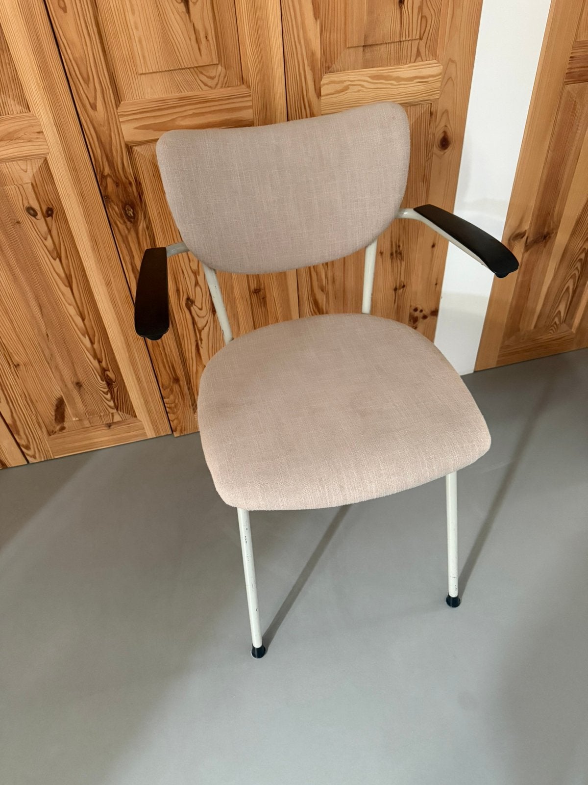 4x originele vintage Gispen De Wit stoelen, Ophalen, Gebruikt, Wit, Vier