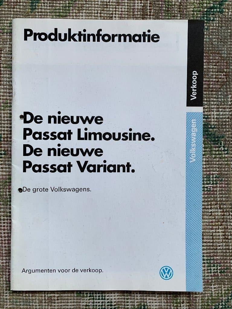 Product informatie brochure Volkswagen Passat 1993, Volkswagen, Ophalen of Verzenden, Zo goed als nieuw, Volkswagen