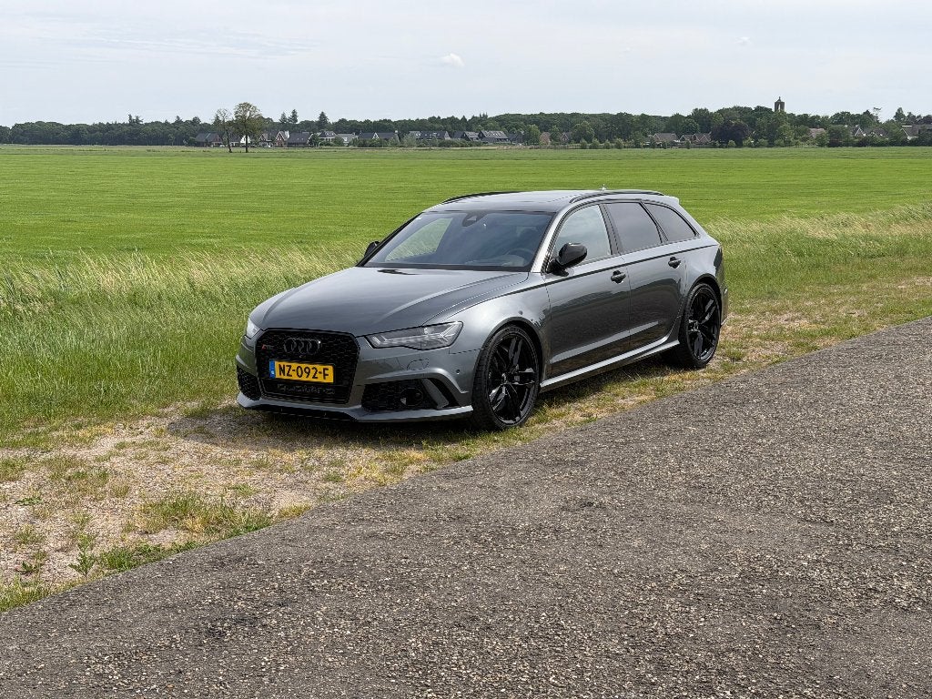 Audi RS6 Avant Performance 4.0 445KW Quattro 2016 Grijs, Auto's, Audi, 0 kg, Adaptive Cruise Control, 10 km/l, Stationwagon